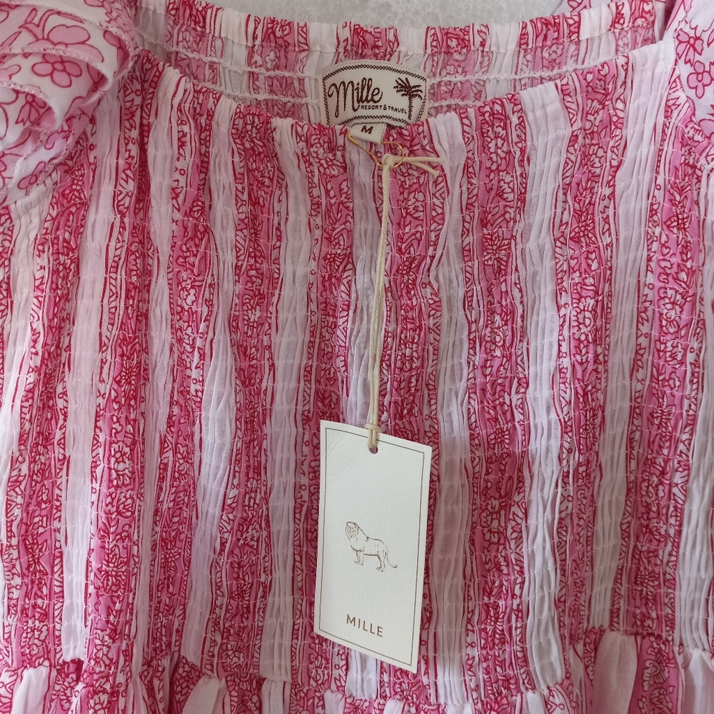Mille Olympia Dress In Jaipur Stripe M - Picture 6 of 16